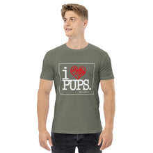 Load image into Gallery viewer, I LOVE PUPS - Men's staple tee