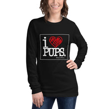 Load image into Gallery viewer, I LOVE PUPS - Long Sleeve Tee