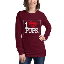 Load image into Gallery viewer, I LOVE PUPS - Long Sleeve Tee