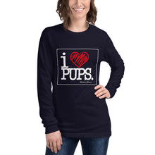 Load image into Gallery viewer, I LOVE PUPS - Long Sleeve Tee